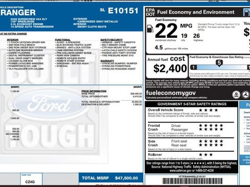 Used 2025 Ford Ranger XLT AWD/4WD image 4