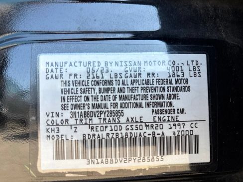 Certified 2023 Nissan Sentra SR w/ Midnight Edition Package FWD image 10