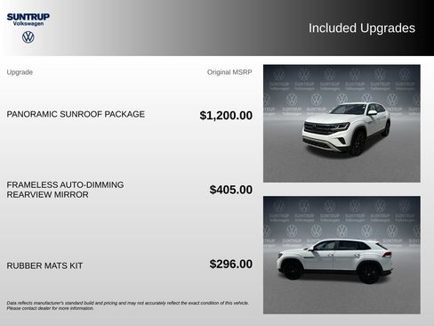 Used 2023 Volkswagen Atlas Cross Sport SE w/ Panoramic Sunroof Package FWD image 2