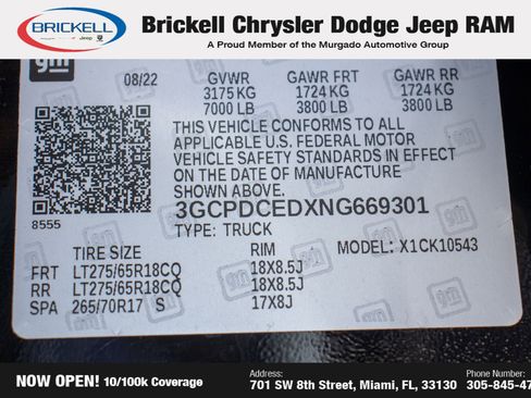 Used 2022 Chevrolet Silverado 1500 Custom Trail Boss image 33