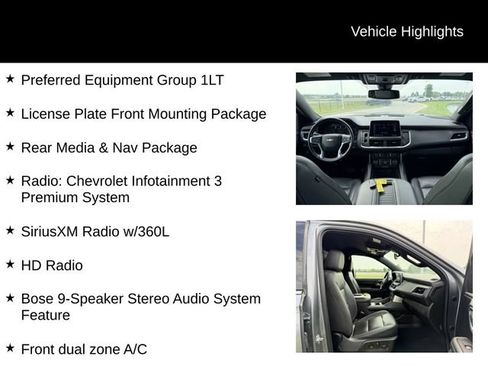 Used 2021 Chevrolet Tahoe LT w/ Rear Media and Nav Package AWD/4WD image 12