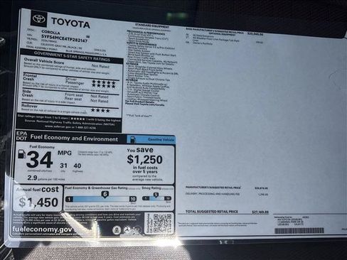 New 2026 Toyota Corolla SE FWD image 24