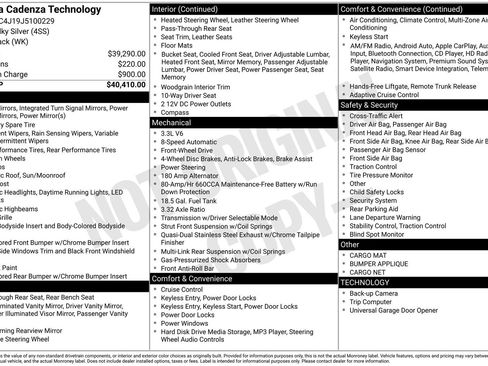 Used 2018 Kia Cadenza Technology image 39