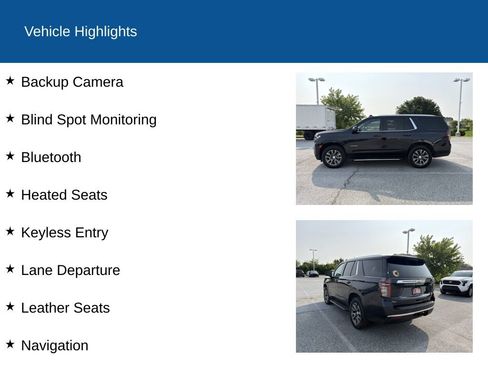 Used 2022 Chevrolet Tahoe LT w/ Luxury Package AWD/4WD image 2