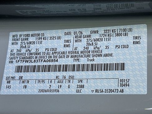 New 2026 Ford F150 XLT w/ Equipment Group 302A MID AWD/4WD image 22