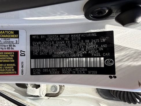 Used 2020 Lexus ES 350 w/ Premium Package FWD image 33