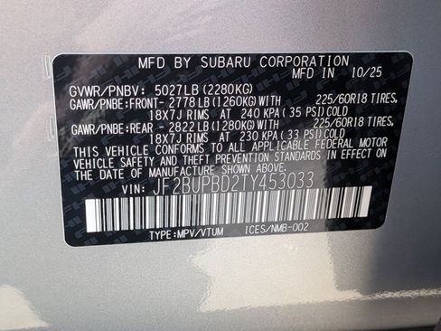 Used 2026 Subaru Outback Premium AWD/4WD image 24