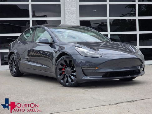 Used 2021 Tesla Model 3 Performance AWD/4WD image 1
