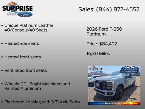 Used 2026 Ford F250 Platinum AWD/4WD image 18
