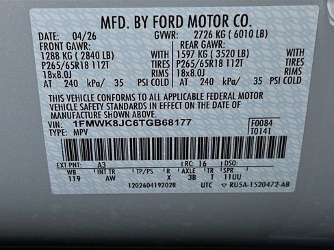 New 2026 Ford Explorer Tremor w/ Tremor Ultimate Package AWD/4WD image 20