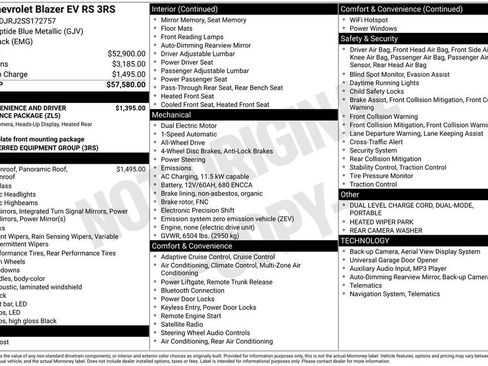 New 2025 Chevrolet Blazer EV RS AWD/4WD image 5