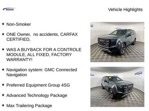 Certified 2025 GMC Yukon AT4 Ultimate w/ LPO, Floor Liner Package AWD/4WD image 2