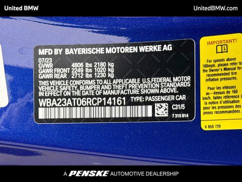 Used 2024 BMW 430i Convertible w/ M Sport Package RWD image 14