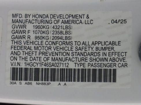 Certified 2025 Honda Accord SE image 51
