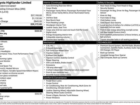 Used 2012 Toyota Highlander Limited w/ Tow Pkg AWD/4WD image 45