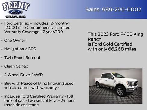 Used 2023 Ford F150 King Ranch w/ Equipment Group 601A High AWD/4WD image 5