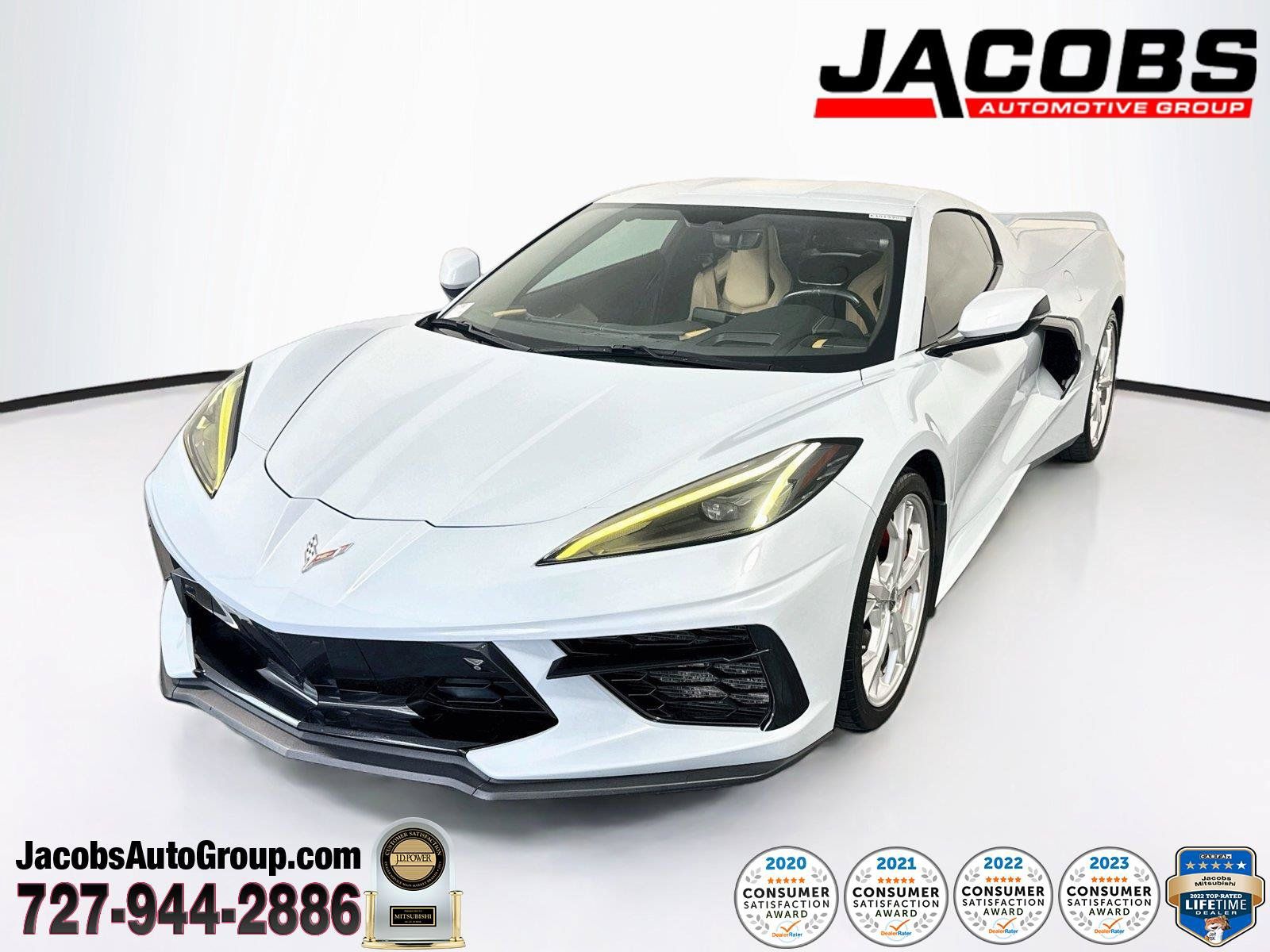 Used 2021 Chevrolet Corvette Stingray Preferred Cpe w/ Z51 Performance Package RWD image 1
