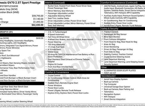 Used 2026 Genesis GV70 2.5T Sport Prestige image 4