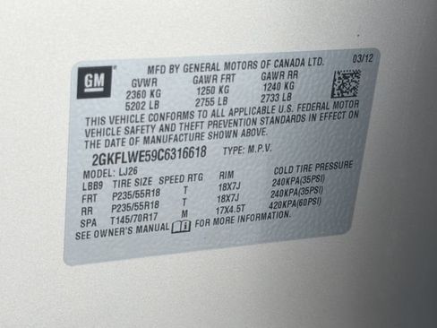 Used 2012 GMC Terrain SLT FWD image 34