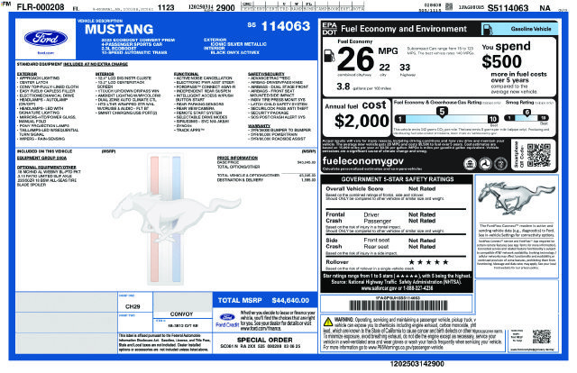 Certified 2025 Ford Mustang Premium RWD image 5
