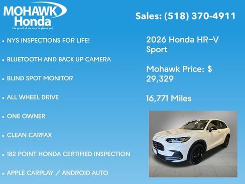 Certified 2026 Honda HR-V Sport image 8