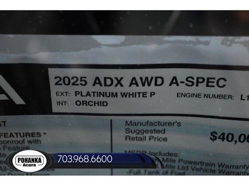New 2025 Acura ADX A-Spec image 35