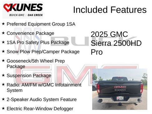 New 2025 GMC Sierra 2500 Pro w/ 1SA Pro Safety Plus Package AWD/4WD image 2