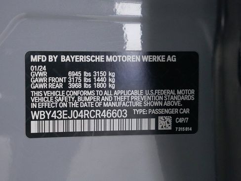 Used 2024 BMW i7 eDrive50 w/ M Sport Package image 85