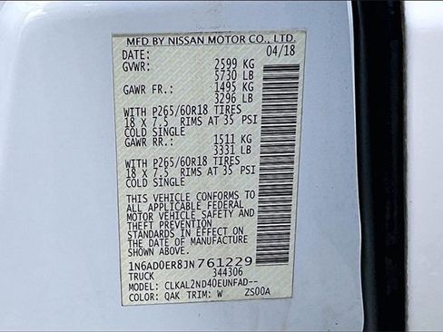 Used 2018 Nissan Frontier SV w/ Value Truck Package image 16