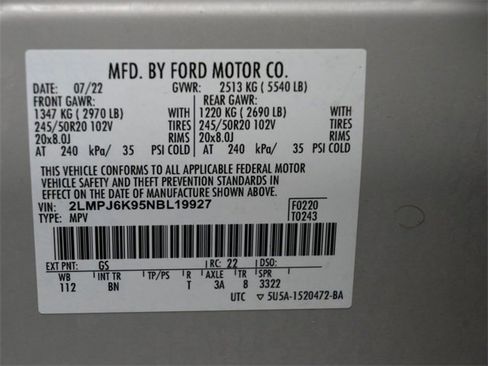 Used 2022 Lincoln Nautilus Reserve w/ Equipment Group 201A image 19