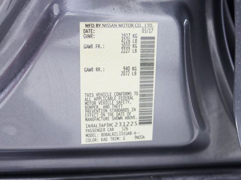 Used 2017 Nissan Altima 2.5 SL w/ Moonroof Package image 35