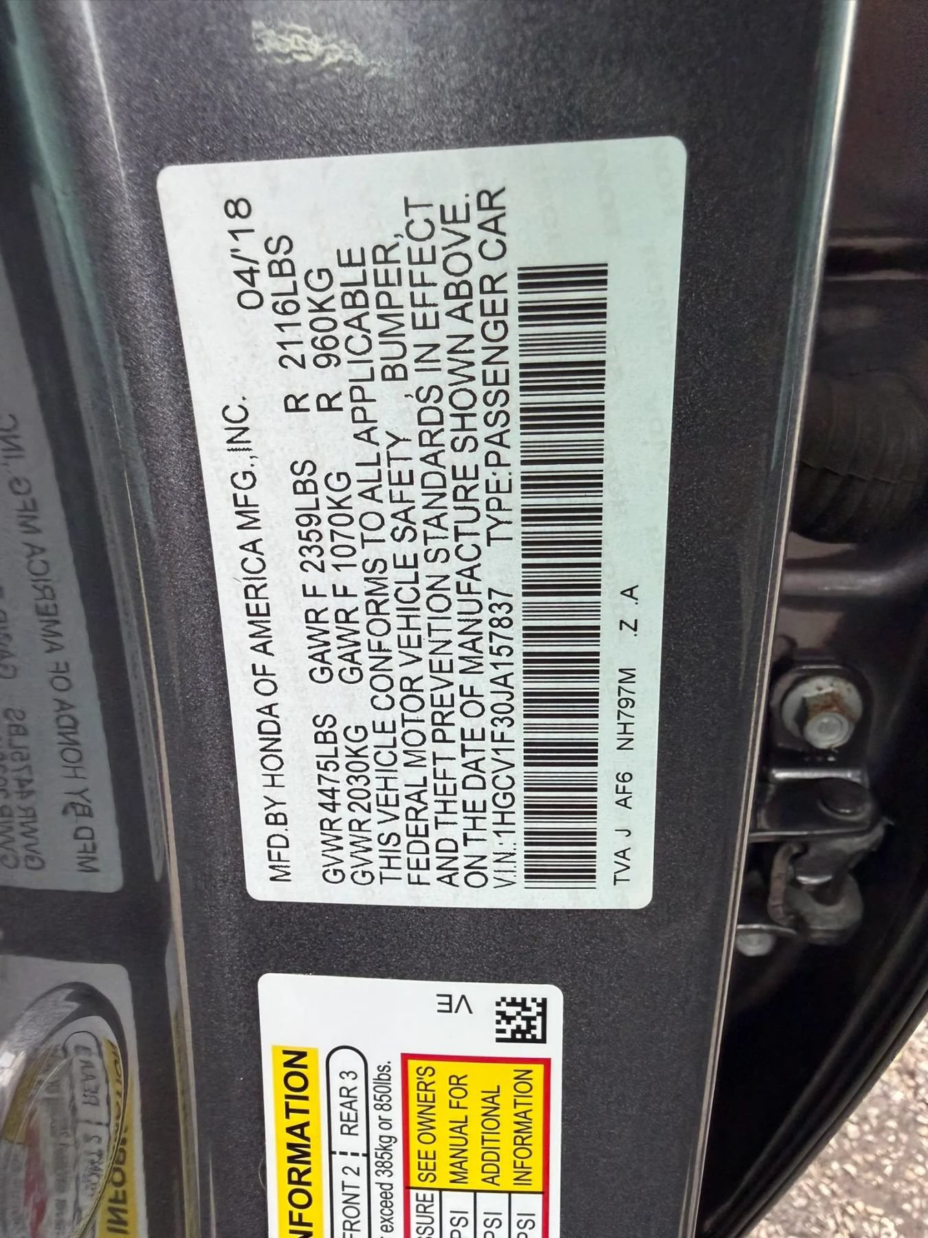 Used 2018 Honda Accord Sport image 59