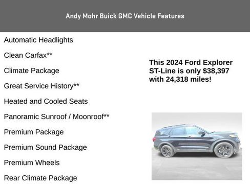Used 2024 Ford Explorer ST-Line w/ Class IV Trailer Tow Package AWD/4WD image 8