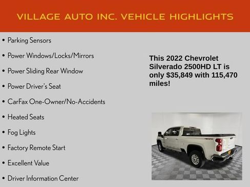 Used 2022 Chevrolet Silverado 2500 LT w/ Convenience Package AWD/4WD image 14