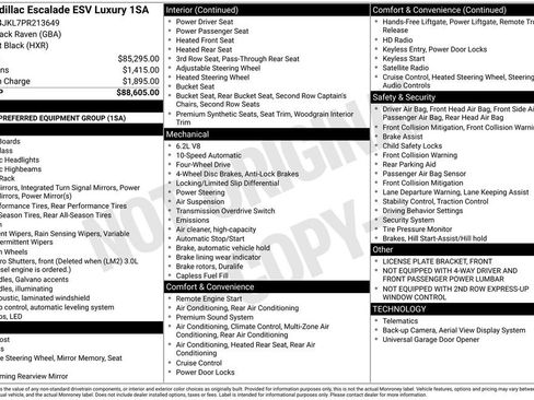 Used 2023 Cadillac Escalade ESV Luxury AWD/4WD image 14