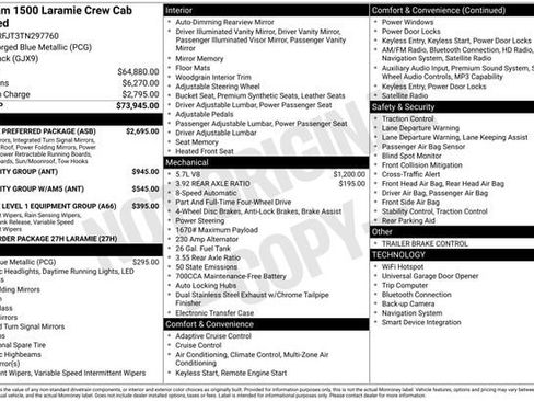 New 2026 RAM 1500 Laramie w/ Laramie Preferred Package AWD/4WD image 39