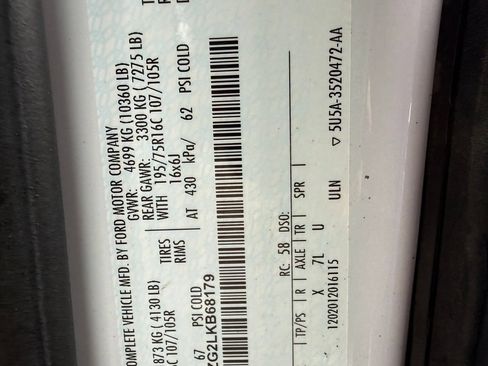 Certified 2020 Ford Transit 350 w/ Exterior Upgrade Package RWD image 18