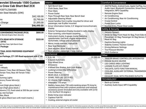 Used 2020 Chevrolet Silverado 1500 Custom Trail Boss w/ Custom Convenience Package image 12