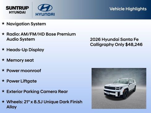 New 2026 Hyundai Santa Fe Calligraphy AWD/4WD image 7