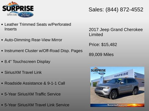 Used 2017 Jeep Grand Cherokee Limited w/ Luxury Group II AWD/4WD image 36