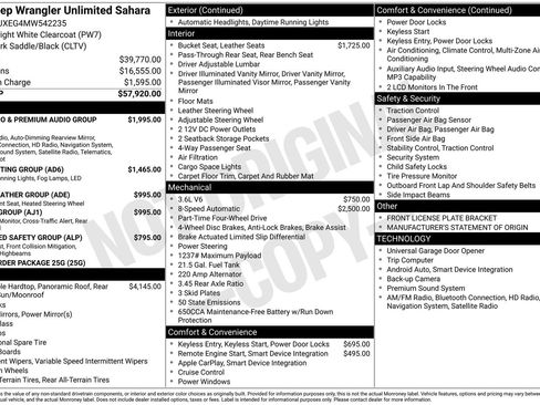 Used 2021 Jeep Wrangler Unlimited Sahara image 38