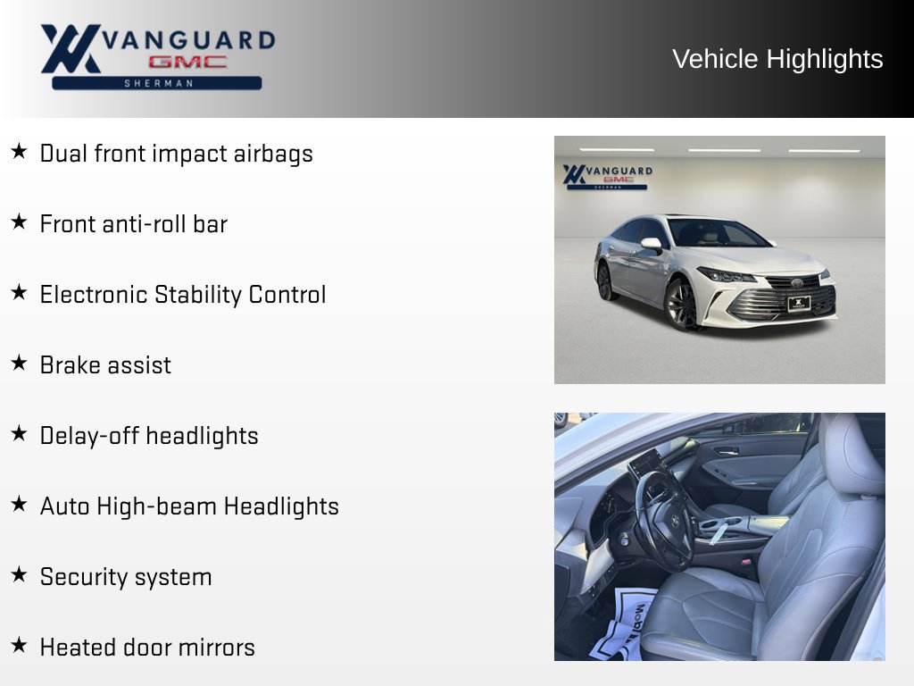 Used 2020 Toyota Avalon XLE w/ Moonroof Package FWD image 11