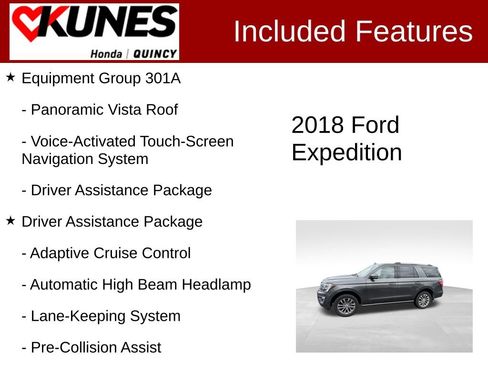 Used 2018 Ford Expedition Limited w/ Equipment Group 301A AWD/4WD image 2