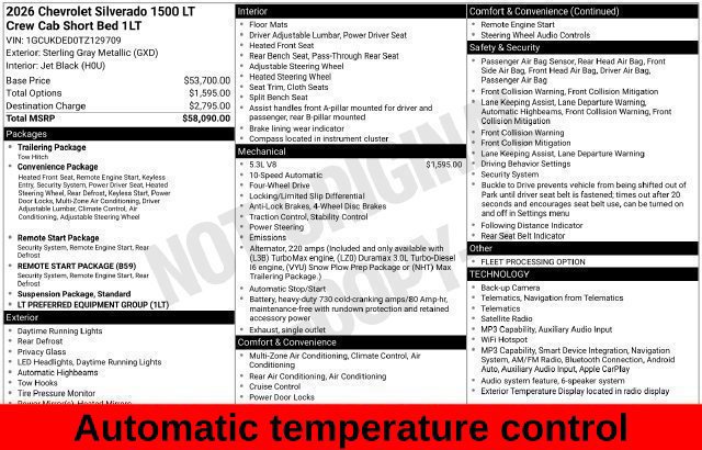 Used 2026 Chevrolet Silverado 1500 LT AWD/4WD image 27