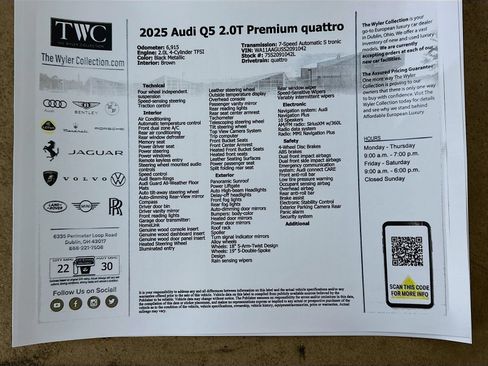 Used 2025 Audi Q5 Premium w/ Convenience Package AWD/4WD image 47