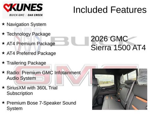 New 2026 GMC Sierra 1500 AT4 AWD/4WD image 2