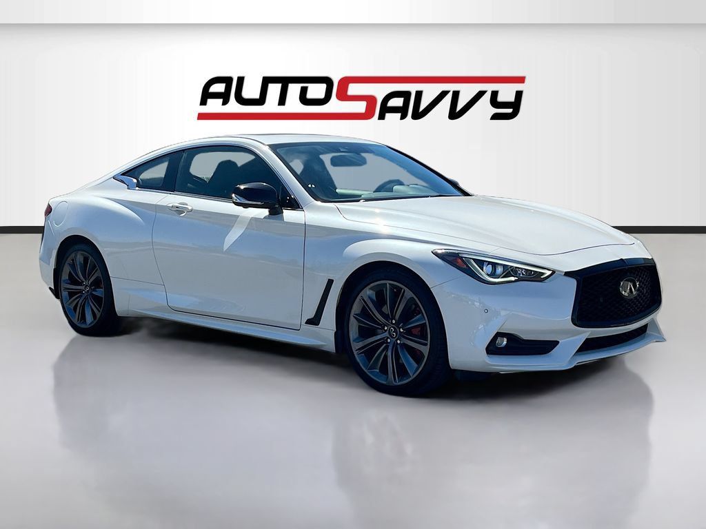 Used 2021 INFINITI Q60 Red Sport 400 w/ Cargo Package AWD/4WD image 1