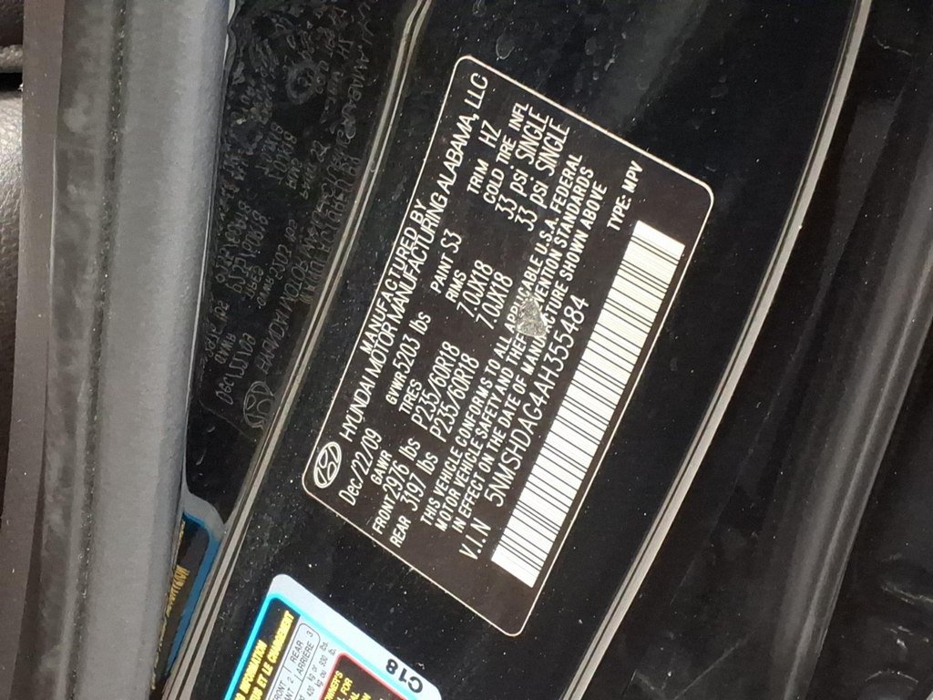 Used 2010 Hyundai Santa Fe AWD SE image 21