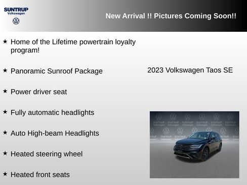 Used 2023 Volkswagen Taos SE w/ Panoramic Sunroof Package AWD/4WD image 6