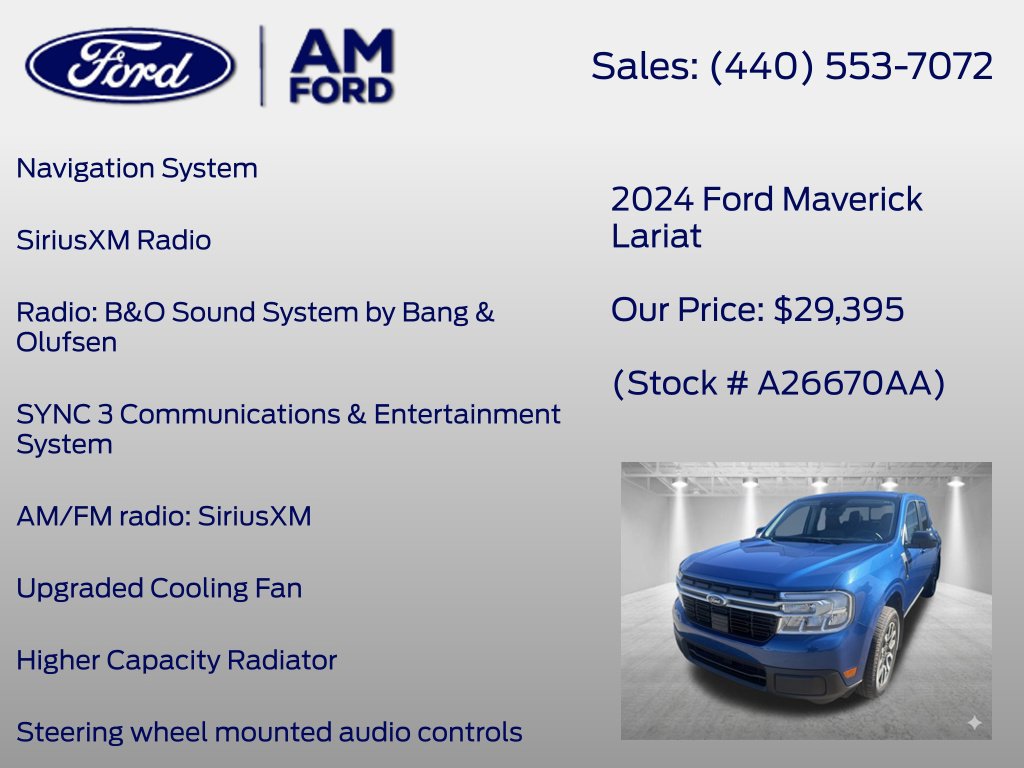 Used 2024 Ford Maverick Lariat w/ 4K Tow Package AWD/4WD image 14
